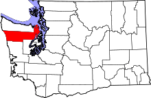 State map highlighting Jefferson County