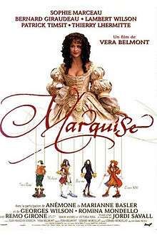 Film poster showing Sophie Marceau