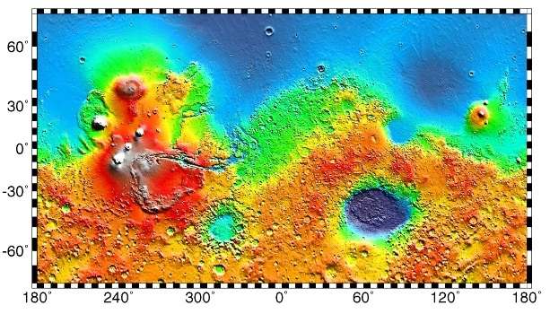 Map of Mars