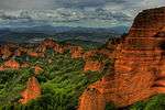 Landscape with red rocks.