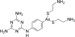 Skeletal formula of melarsomine