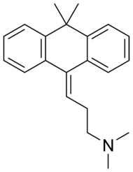 Skeletal formula of melitracen