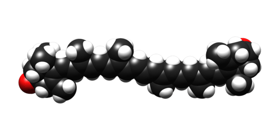 Space-filling model of Meso-zeaxanthin