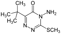 Skeletal formula of metribuzin