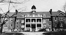 Exterior view of Mohawk Institute Residential School, ca. 1932