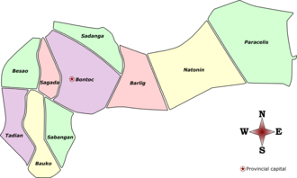 Political divisions of Mountain Province