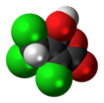 Space-filling model of the mutagen X molecule