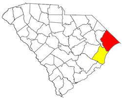 Map of Myrtle Beach Metropolitan Area