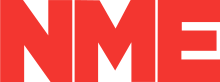 Logo for NME. The capitals letters N, M and E are spelled out close together in a large, red font.