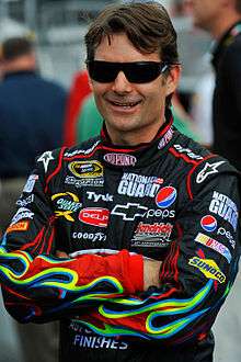 Jeff Gordon at a race held at Daytona International Speedway in 2009