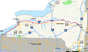 Map of New York State Route 5