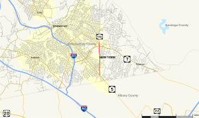 Map of New York State Route 914T