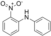 Skeletal formula of 2-nitrodiphenylamine