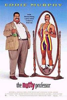 An obese man in a tweed suit, reflected in the mirror is a skinny man wearing a skintight leotard