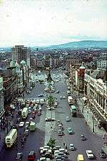 View from the pillar in 1964, looking south