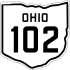 State Route 102 marker