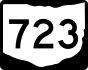 State Route 723 marker