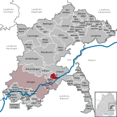 Oberdischingen in UL.svg