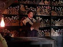 Inside Ollivanders wand shop