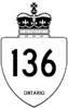 Highway 136 shield