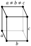 Orthorhombic crystal structure for bromine