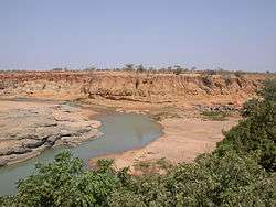 Partial view of the Ounjougou archaeological sites complex, in the Yamé valley, near Bandiagara (Dogon Country, Mali)