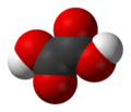 Space-filling model of oxalic acid