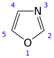 Skeletal formula with numbers