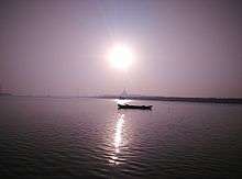 Pagoda view from Gorai creek on sunset time