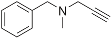 Skeletal formula of pargyline