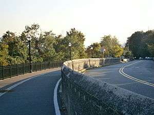 View looking south from top of Pershing Road near Boulevard East