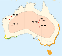 Tasmania and the coast of southeast Australia