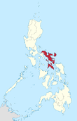 Map of the Philippines highlighting the Bicol Region