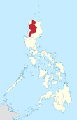 Map of the Philippines highlighting Cordillera Region