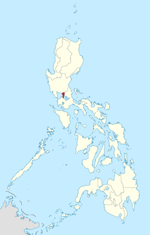 Map of the Philippines highlighting the National Capital Region