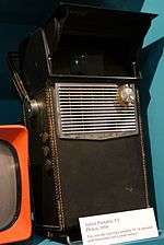 A photo of a Philco "Safari" portable TV