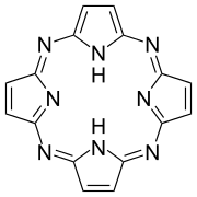 Skeletal formula of porphyrazine