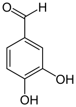 Chemical structure of protocatechuic aldehyde