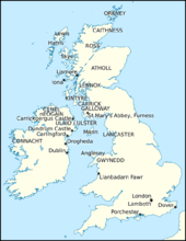 Map of Britain and Ireland