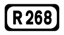 R268 road shield}}