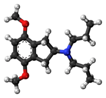 Ball-and-stick model of the RDS-127 molecule