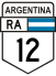 National Route 12 shield}}