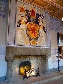 Restored fireplace