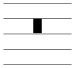 A double-whole/breve rest