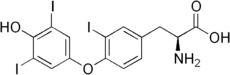 Skeletal formula of reverse triiodothyronine