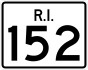 Route 152 marker