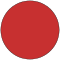 A circle of red