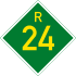 Provincial route R24 shield