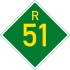 Provincial route R51 shield