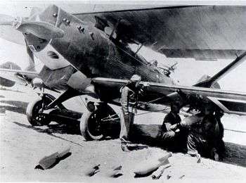 Sabiha Gökçen in front of a Breguet 19. circa 1937.